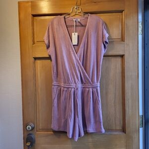L*Space Dusty Rose Great Escape Romper Size L